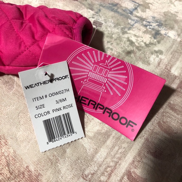 Weatherproof Infant Girls Pink Snowsuit size 3/6M - Picture 7 of 8